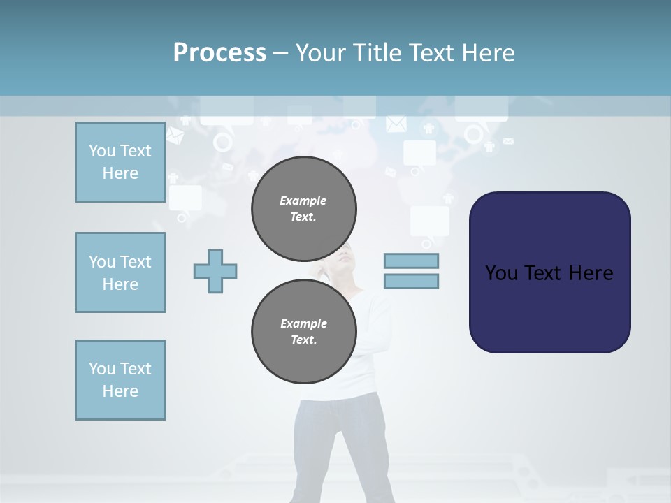 Network Message Background PowerPoint Template