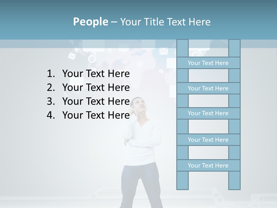 Network Message Background PowerPoint Template
