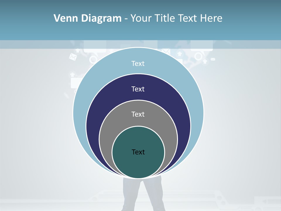 Network Message Background PowerPoint Template