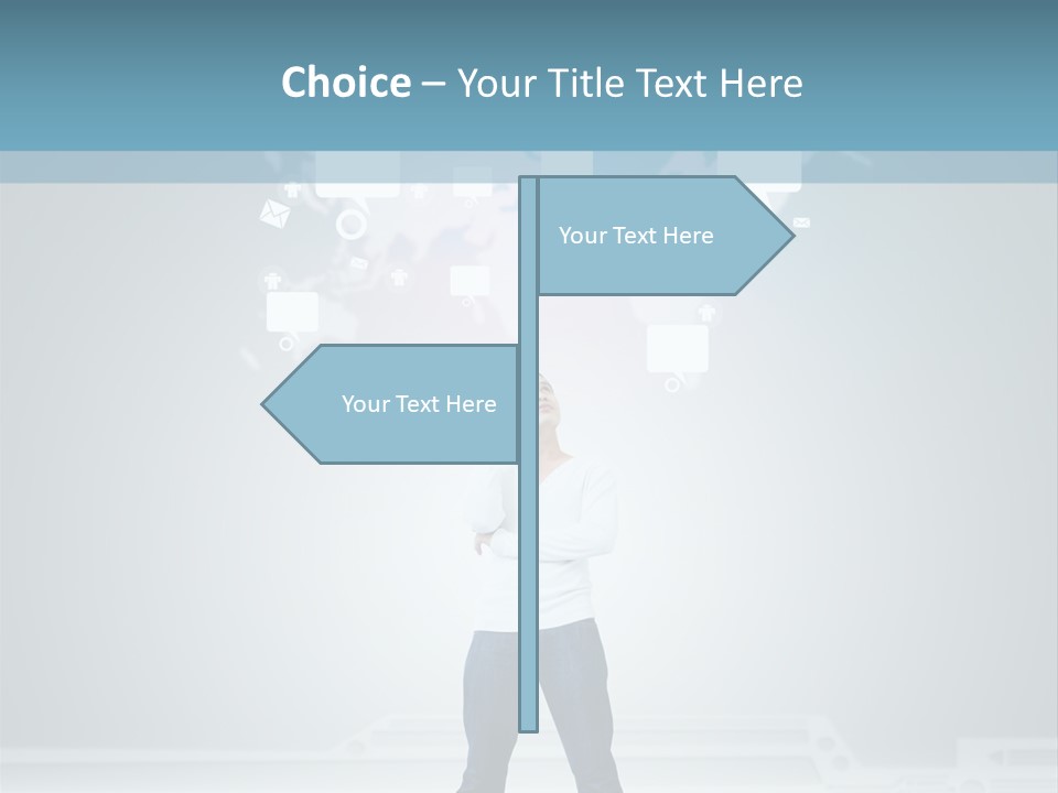 Network Message Background PowerPoint Template