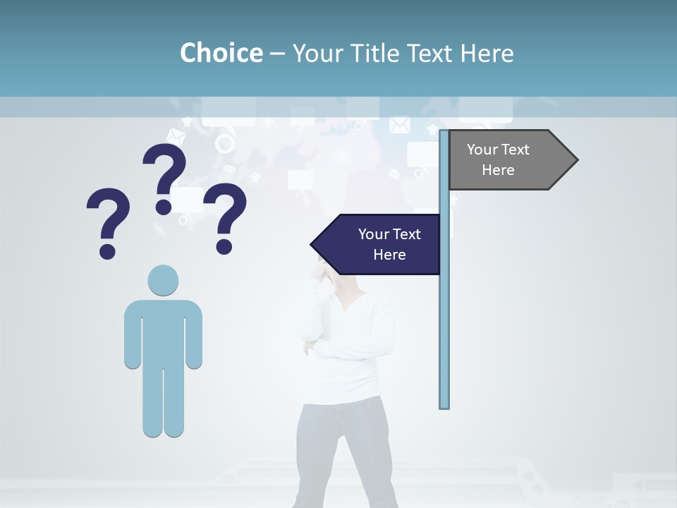 Network Message Background PowerPoint Template