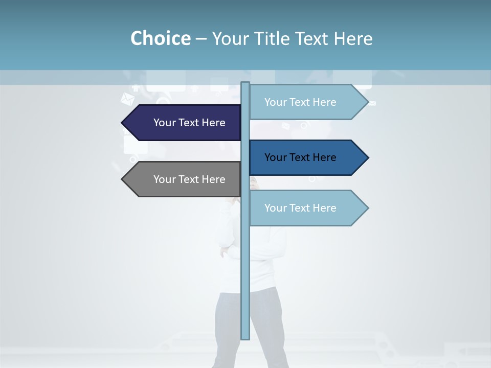 Network Message Background PowerPoint Template