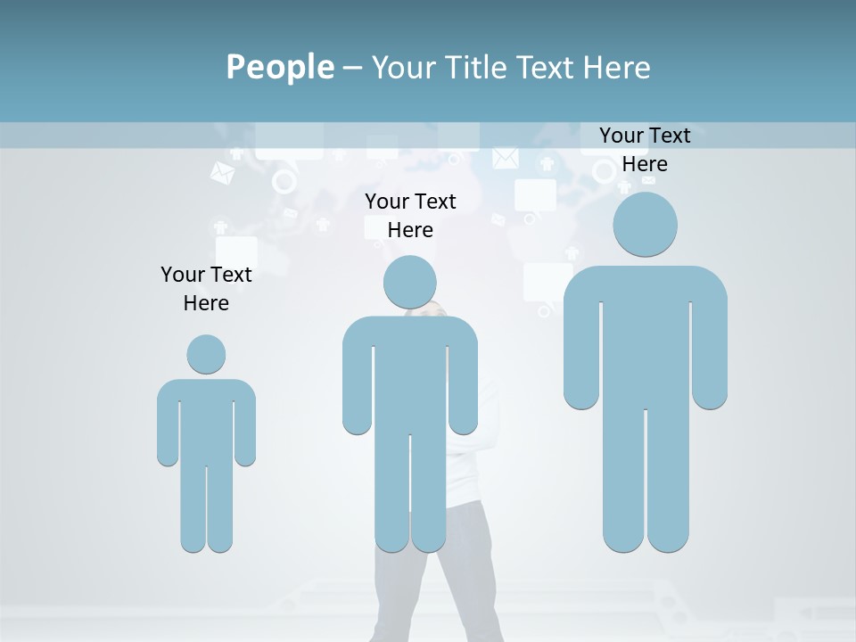Network Message Background PowerPoint Template