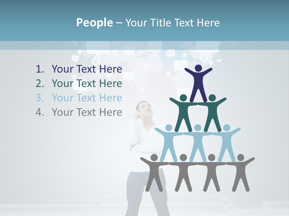 Network Message Background PowerPoint Template