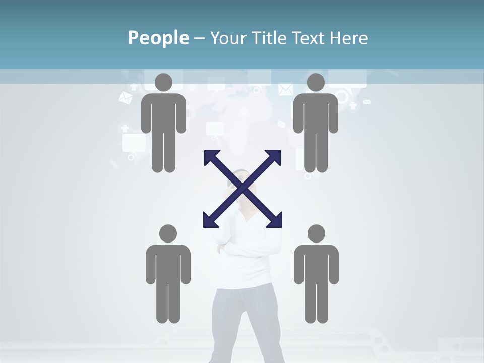 Network Message Background PowerPoint Template