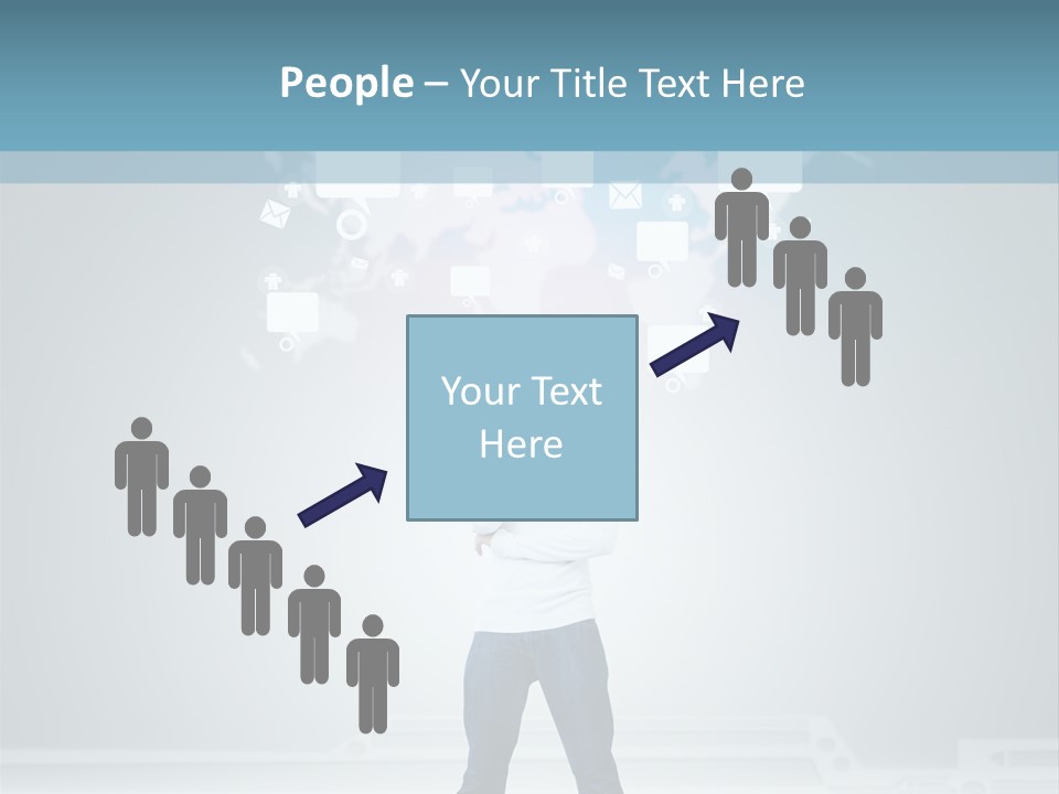 Network Message Background PowerPoint Template