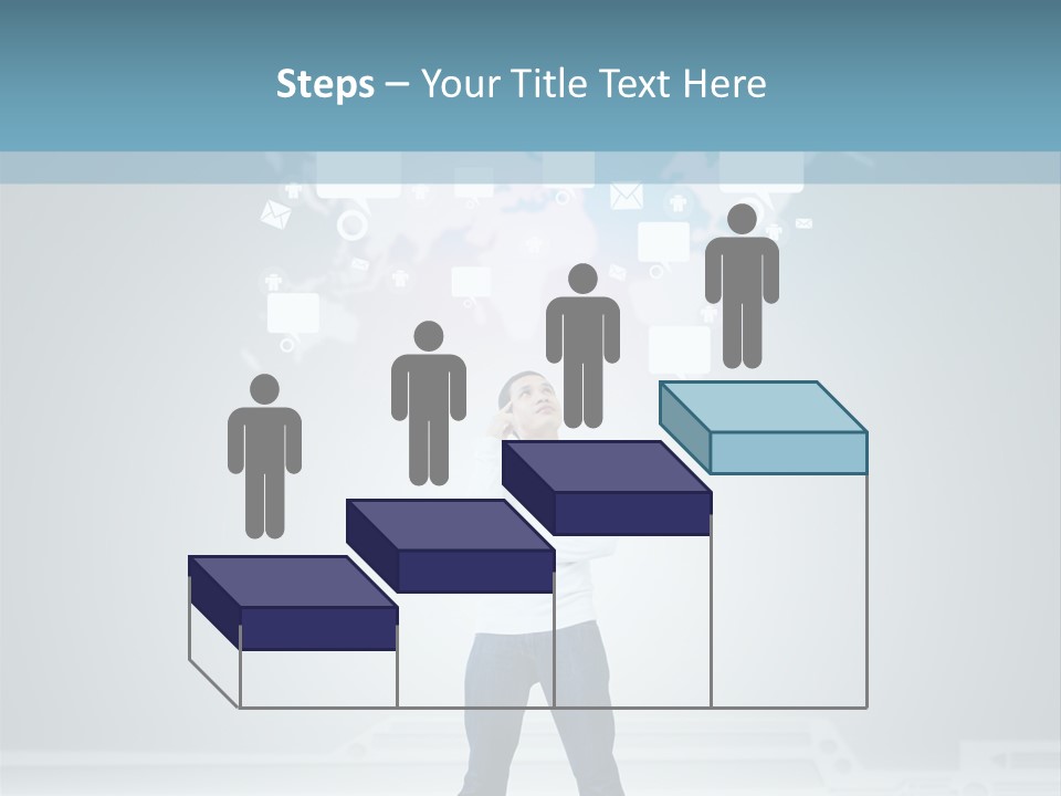 Network Message Background PowerPoint Template