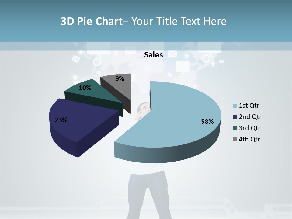 Network Message Background PowerPoint Template