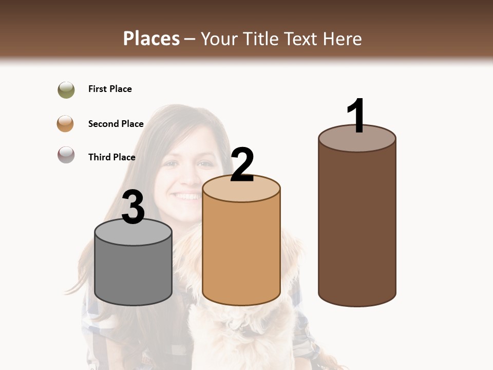 Cute Caucasian Young Animal PowerPoint Template