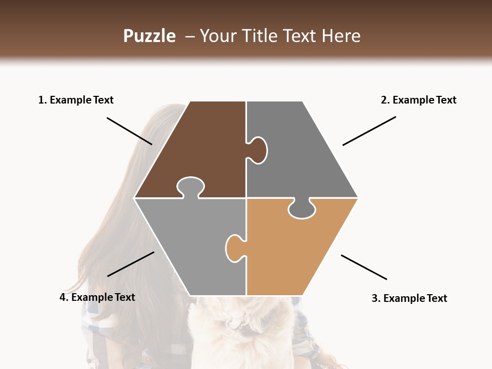 Cute Caucasian Young Animal PowerPoint Template