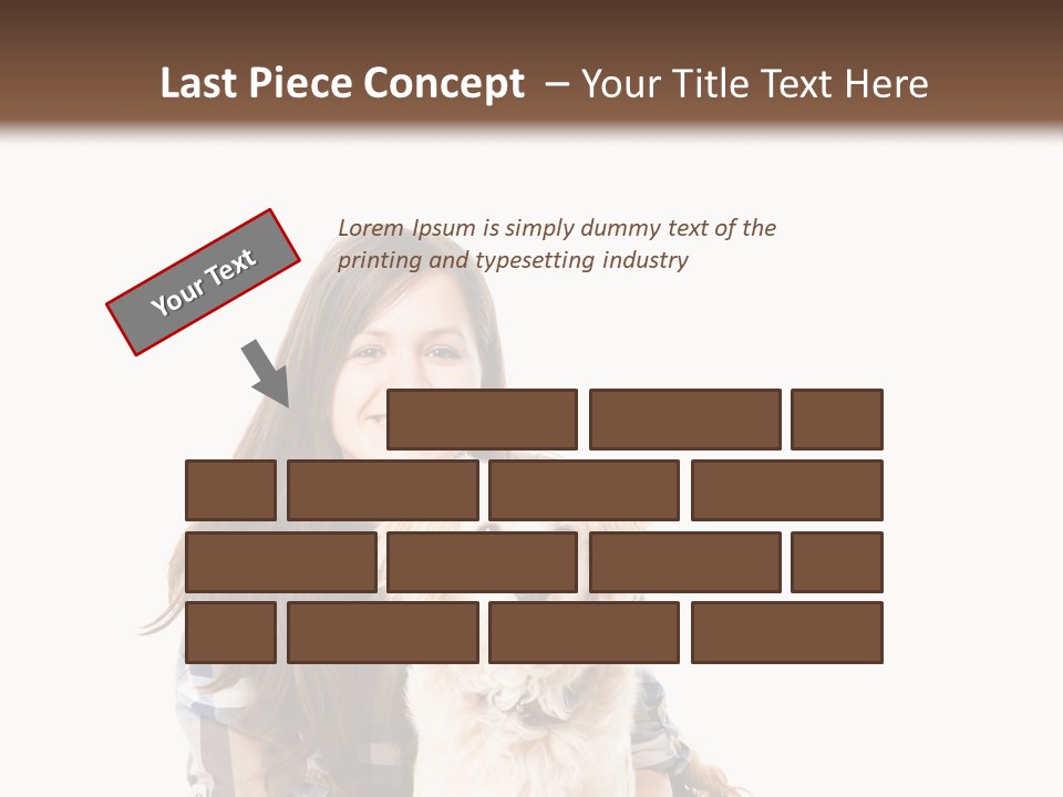 Cute Caucasian Young Animal PowerPoint Template