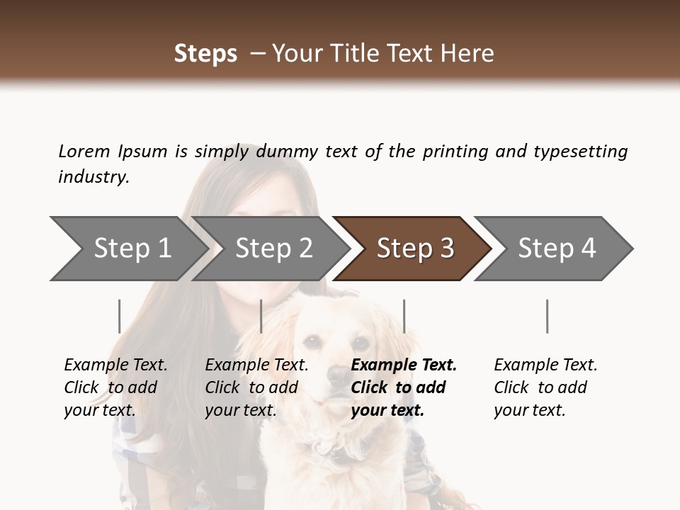Cute Caucasian Young Animal PowerPoint Template