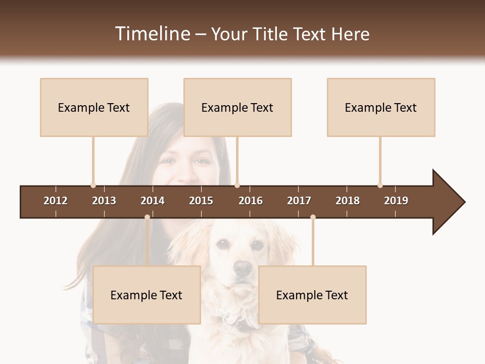 Cute Caucasian Young Animal PowerPoint Template