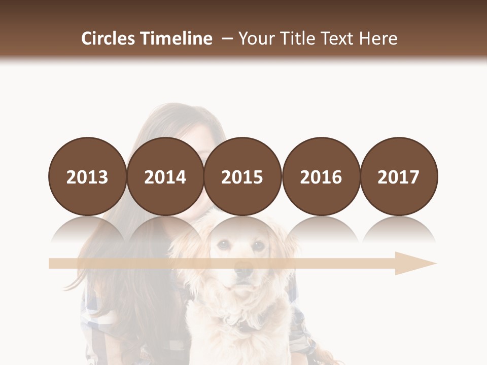 Cute Caucasian Young Animal PowerPoint Template