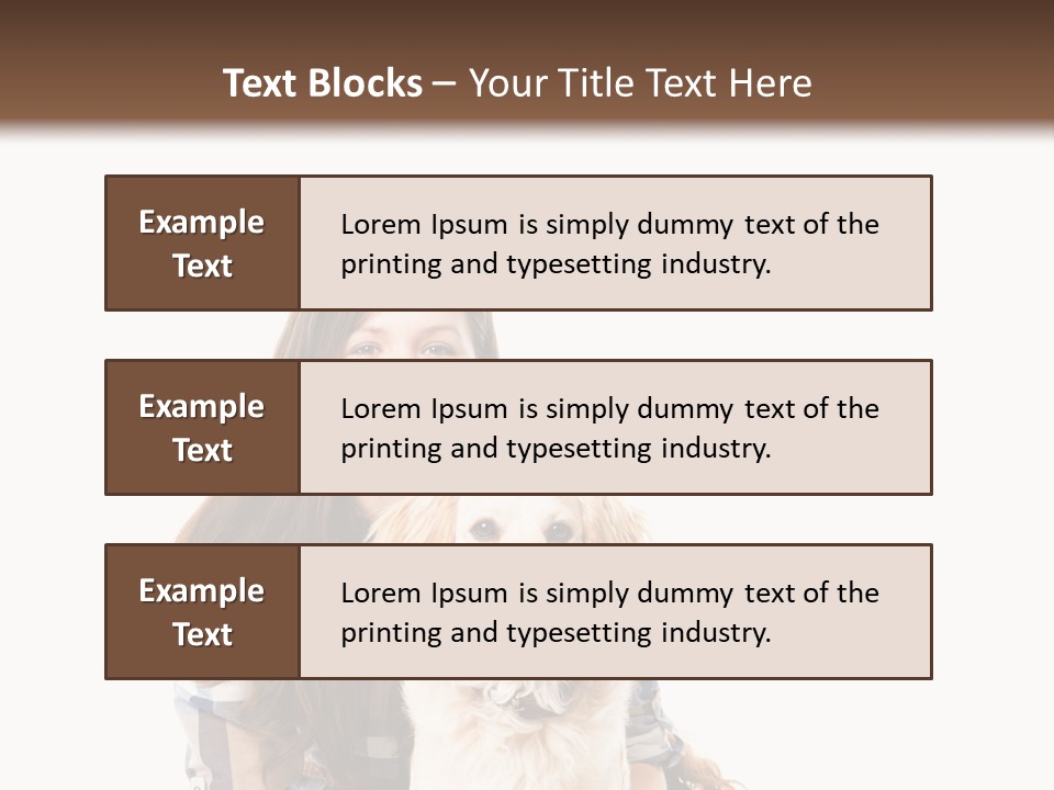 Cute Caucasian Young Animal PowerPoint Template