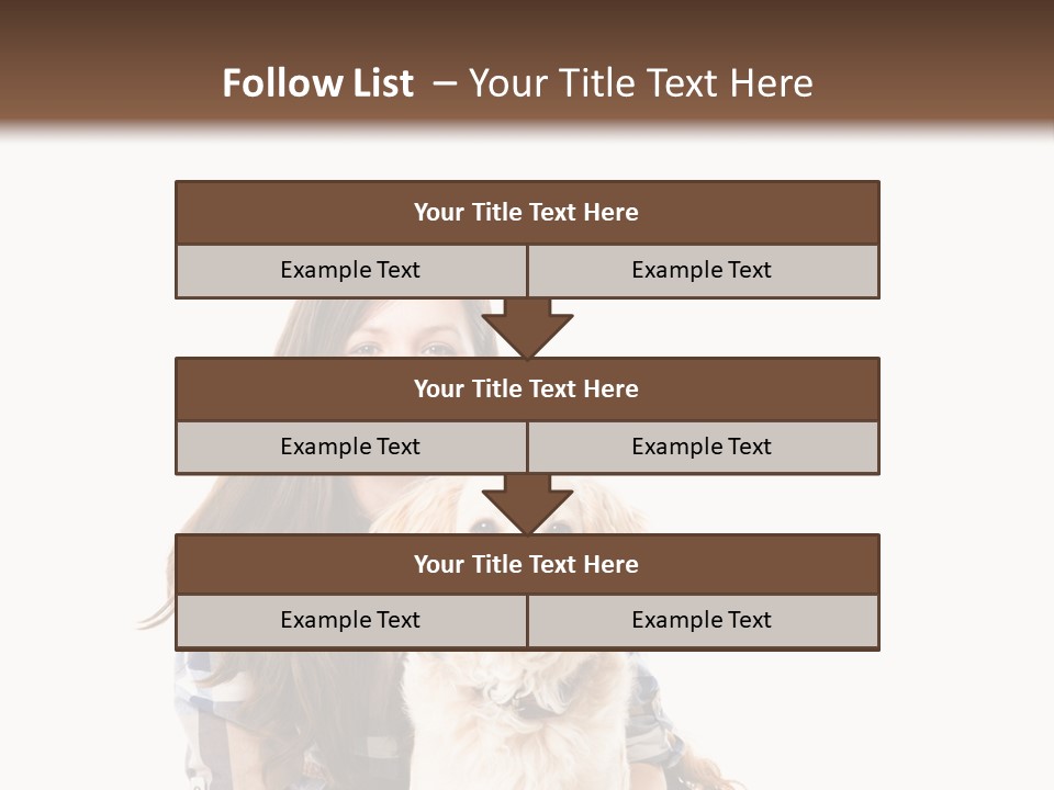 Cute Caucasian Young Animal PowerPoint Template