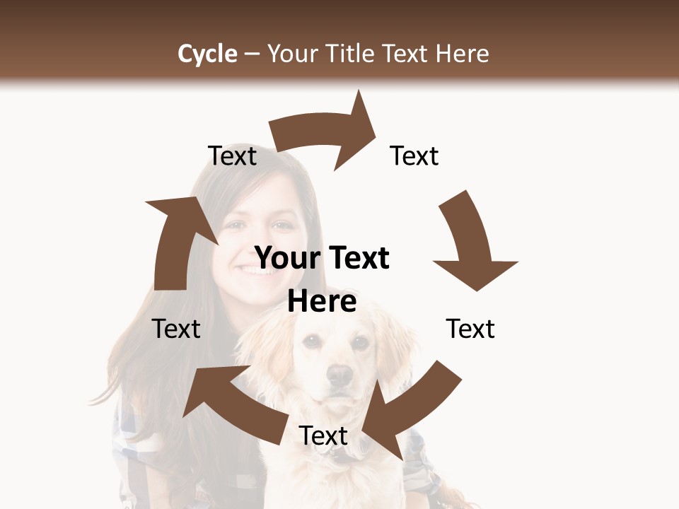 Cute Caucasian Young Animal PowerPoint Template