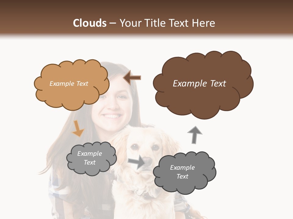 Cute Caucasian Young Animal PowerPoint Template