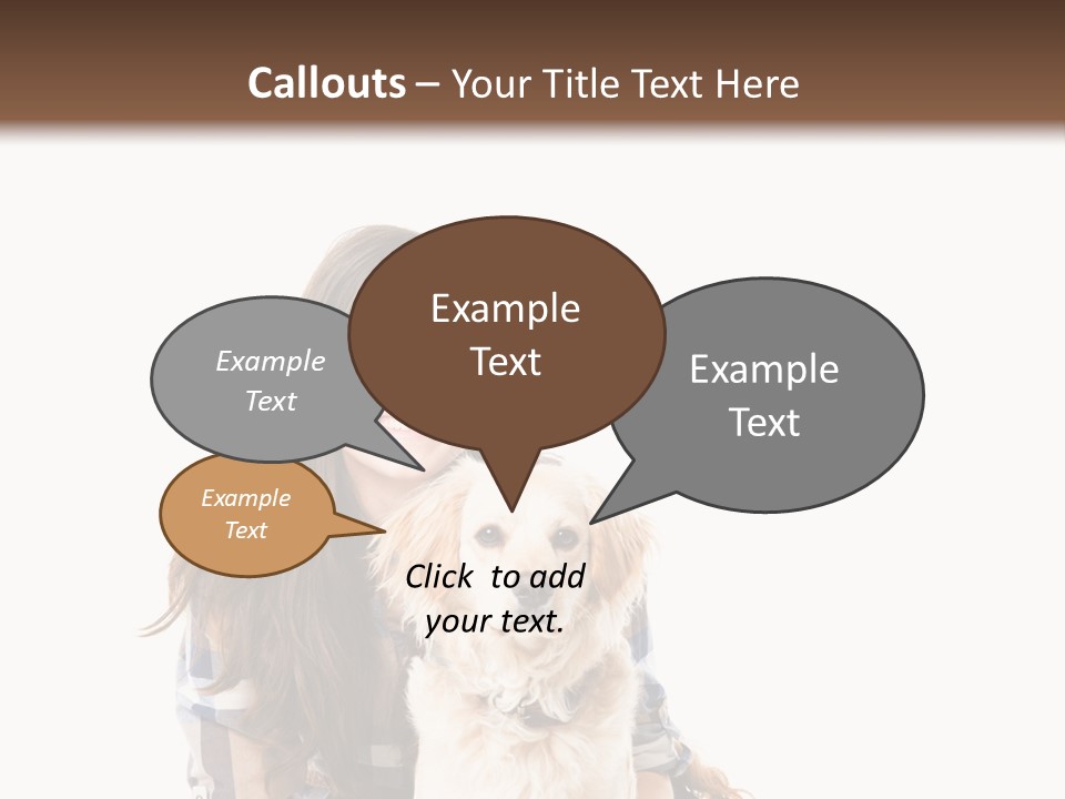 Cute Caucasian Young Animal PowerPoint Template