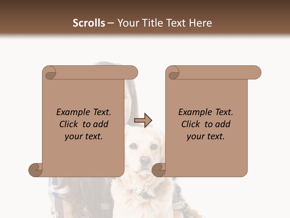 Cute Caucasian Young Animal PowerPoint Template