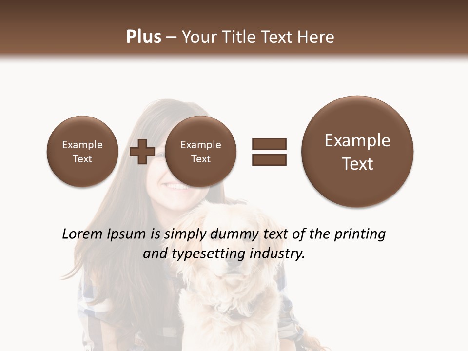 Cute Caucasian Young Animal PowerPoint Template