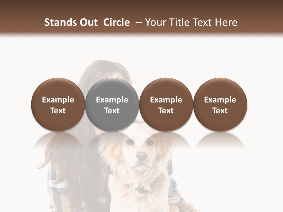 Cute Caucasian Young Animal PowerPoint Template