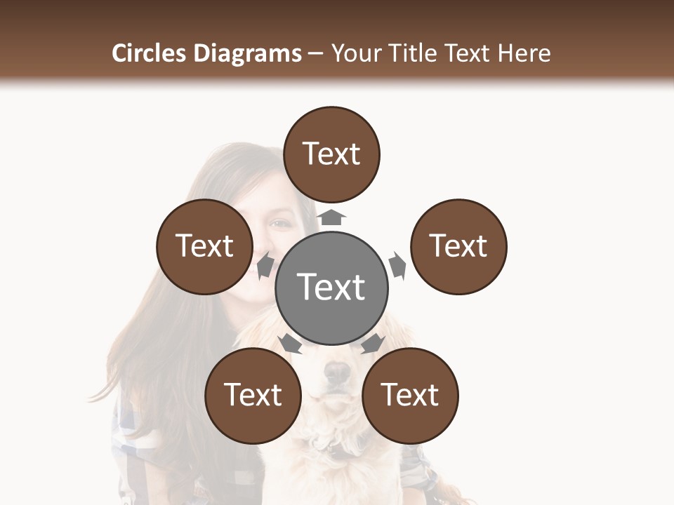 Cute Caucasian Young Animal PowerPoint Template