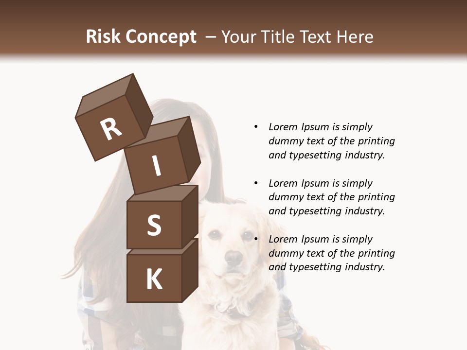 Cute Caucasian Young Animal PowerPoint Template