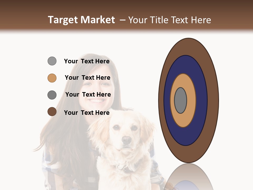 Cute Caucasian Young Animal PowerPoint Template