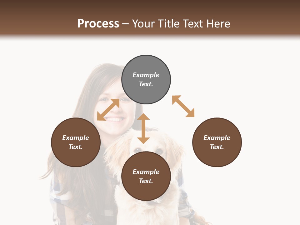 Cute Caucasian Young Animal PowerPoint Template