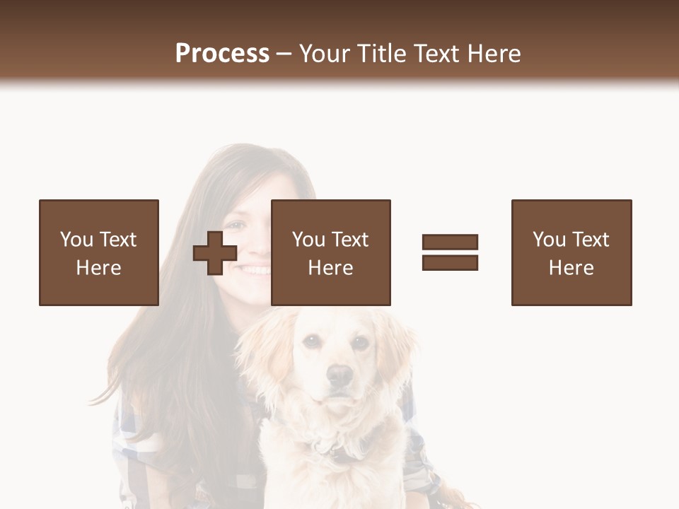 Cute Caucasian Young Animal PowerPoint Template