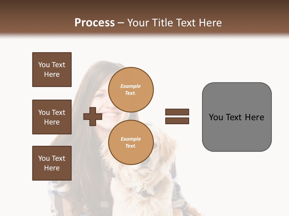 Cute Caucasian Young Animal PowerPoint Template