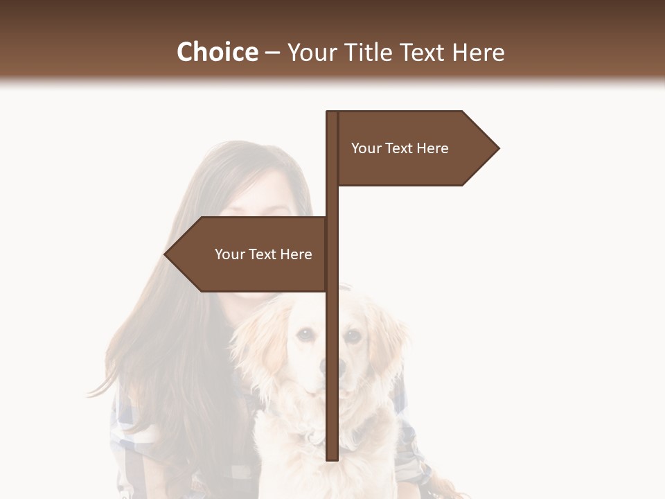 Cute Caucasian Young Animal PowerPoint Template