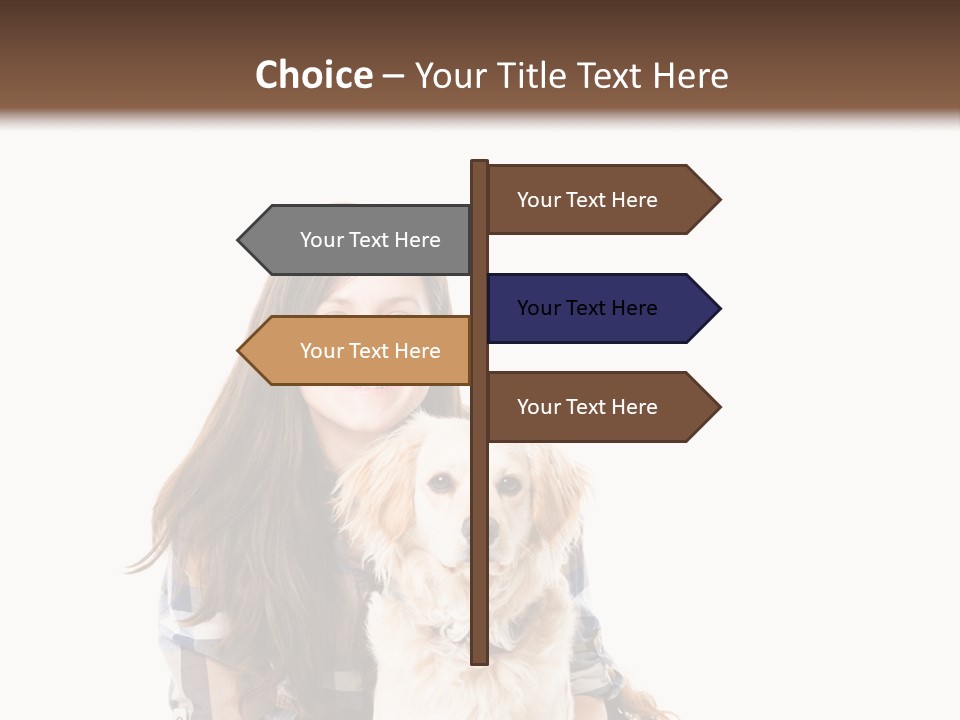 Cute Caucasian Young Animal PowerPoint Template