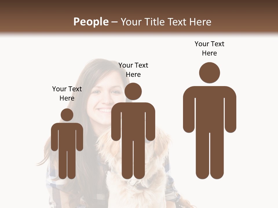 Cute Caucasian Young Animal PowerPoint Template