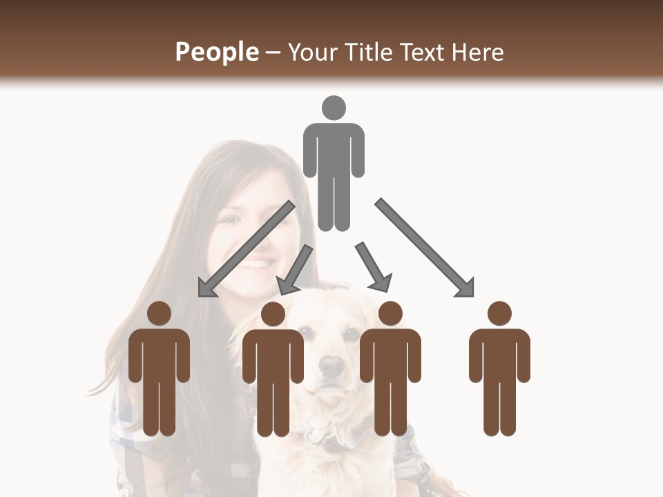 Cute Caucasian Young Animal PowerPoint Template