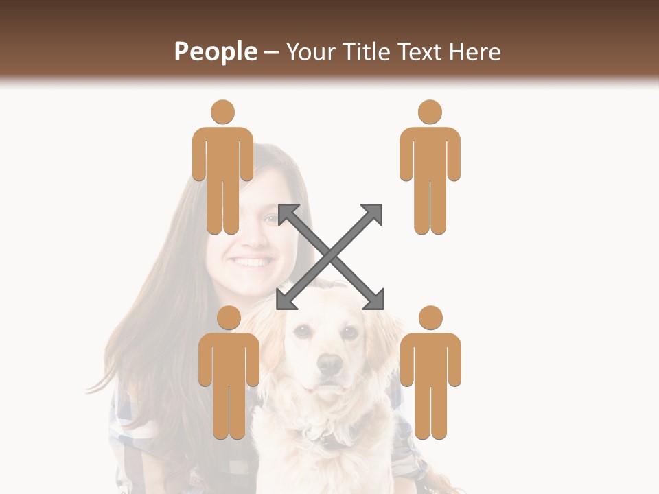 Cute Caucasian Young Animal PowerPoint Template