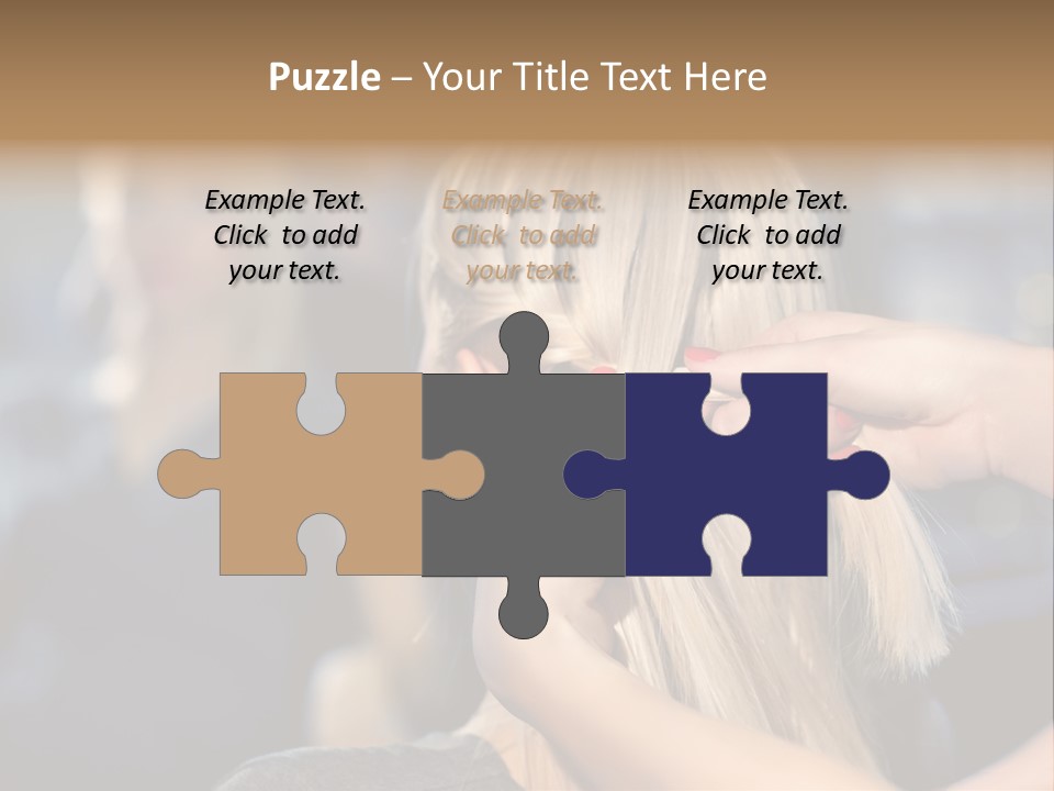 Employee Horizontal Hair PowerPoint Template