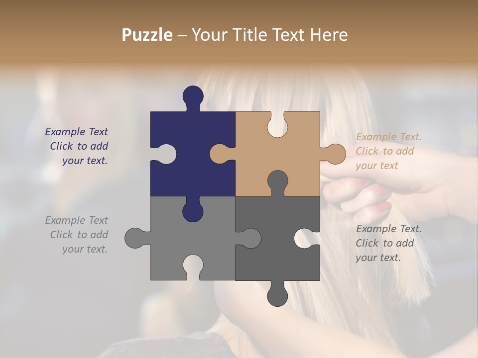 Employee Horizontal Hair PowerPoint Template