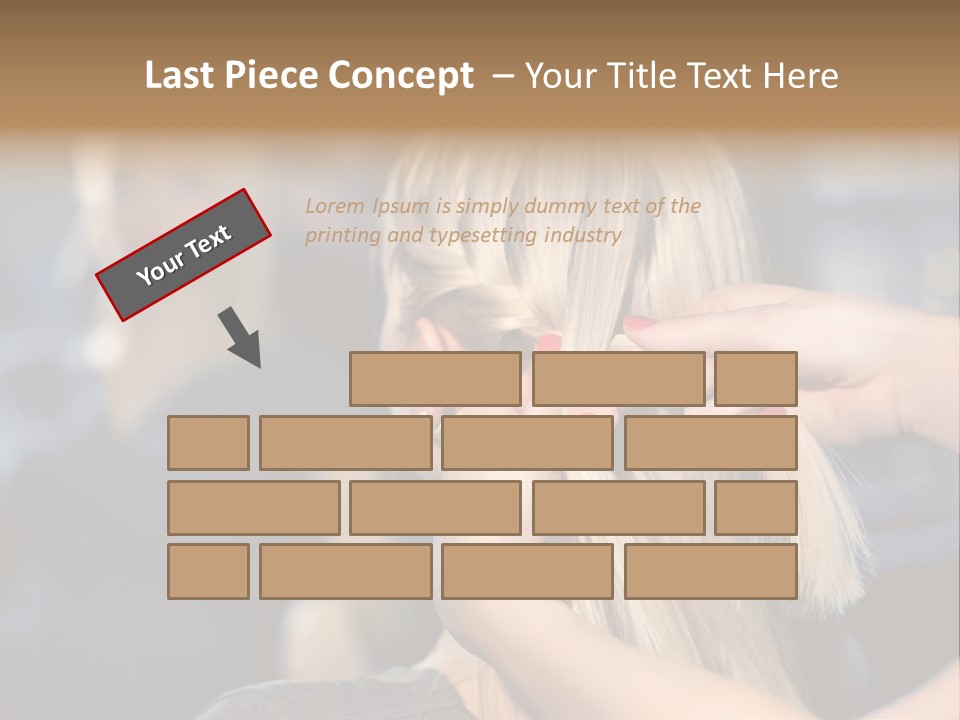 Employee Horizontal Hair PowerPoint Template