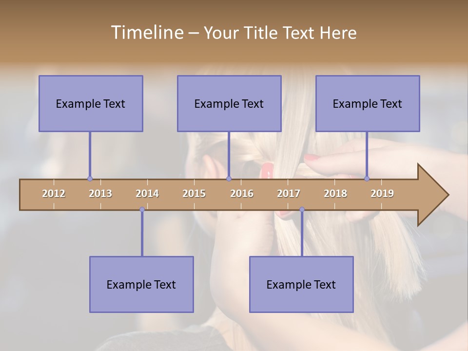 Employee Horizontal Hair PowerPoint Template