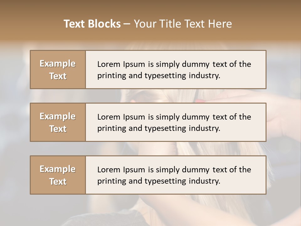Employee Horizontal Hair PowerPoint Template