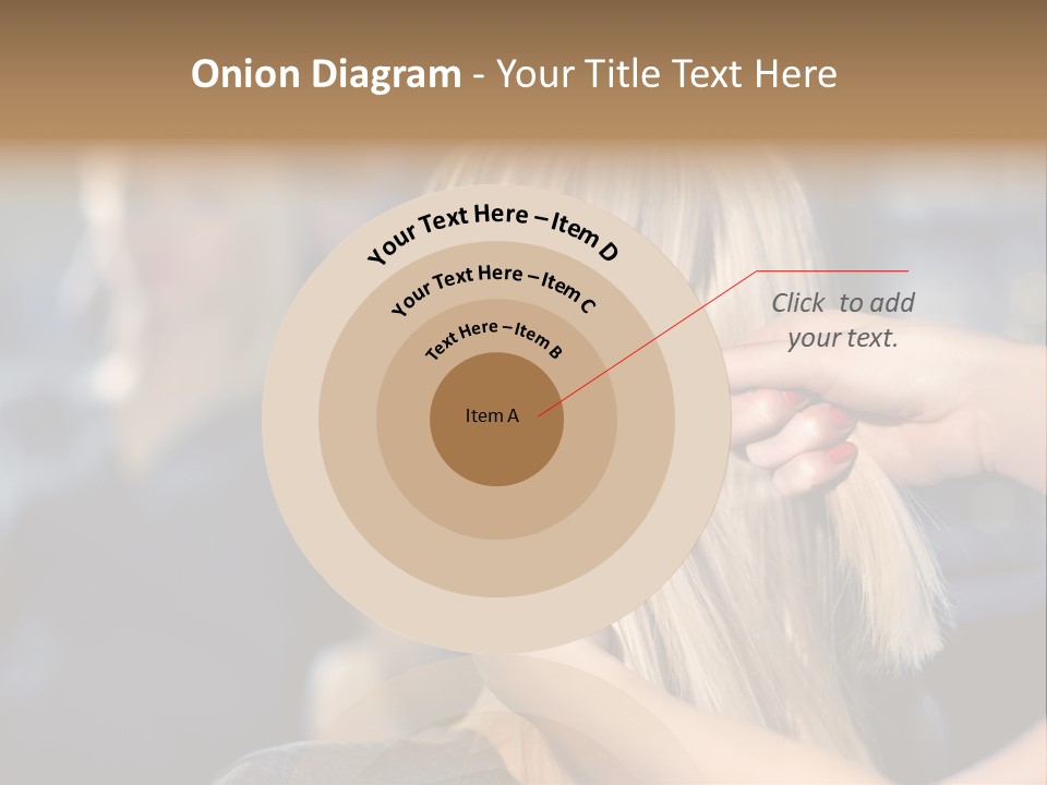 Employee Horizontal Hair PowerPoint Template