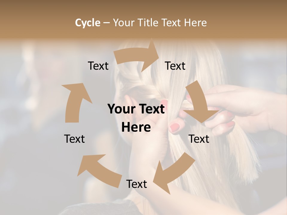 Employee Horizontal Hair PowerPoint Template
