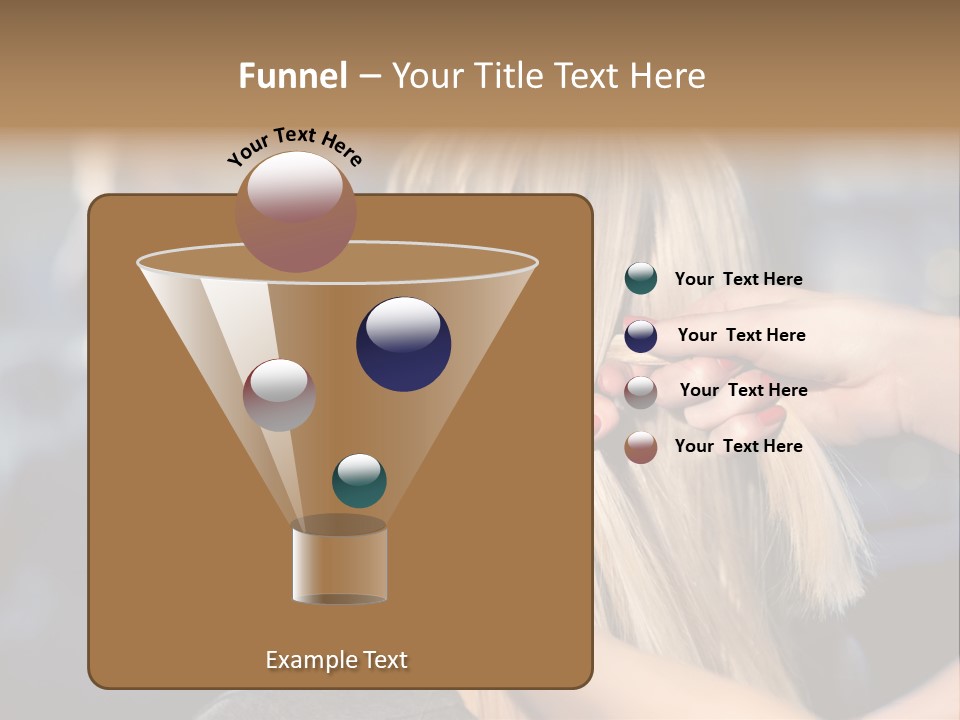 Employee Horizontal Hair PowerPoint Template
