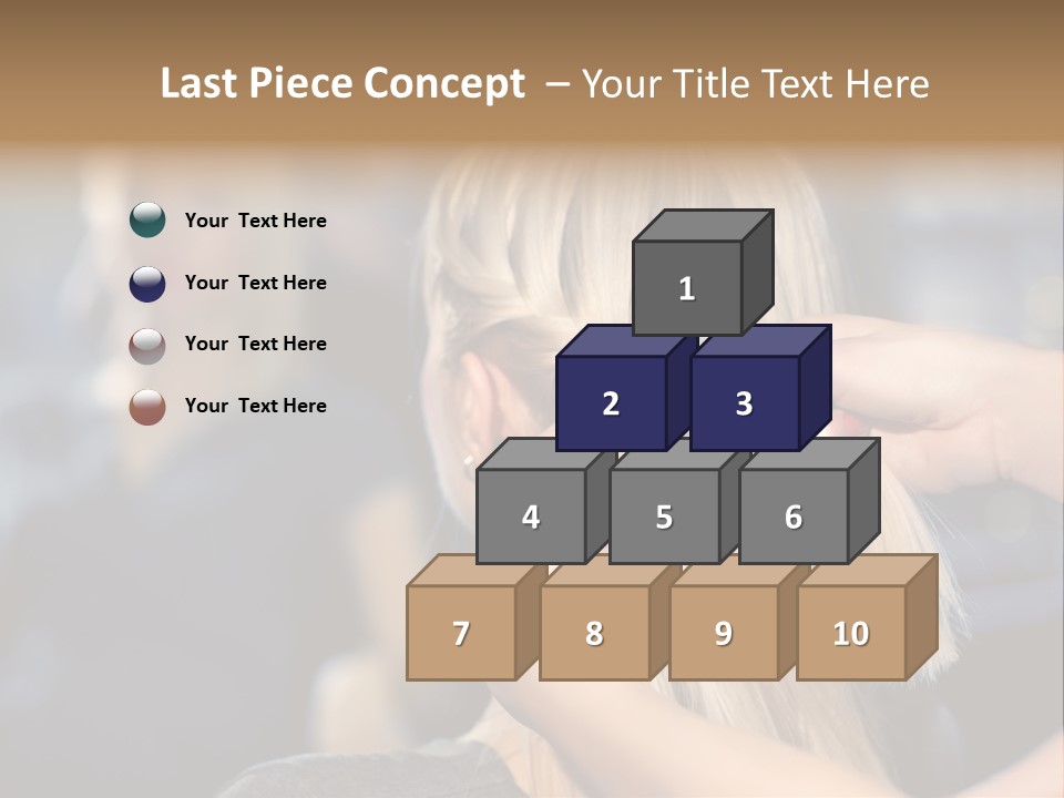 Employee Horizontal Hair PowerPoint Template