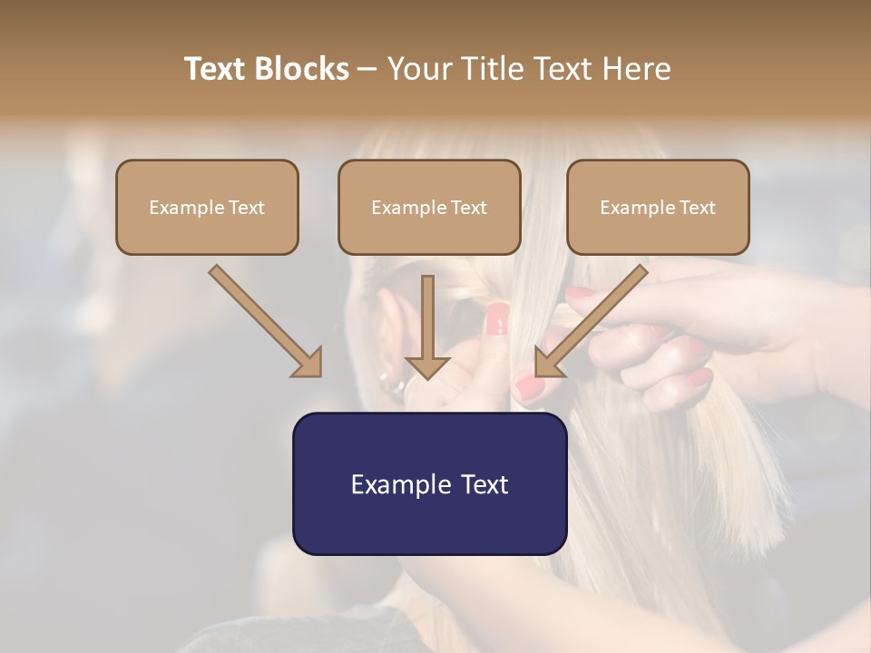 Employee Horizontal Hair PowerPoint Template