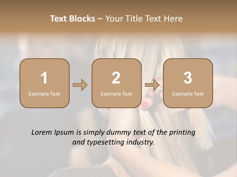 Employee Horizontal Hair PowerPoint Template