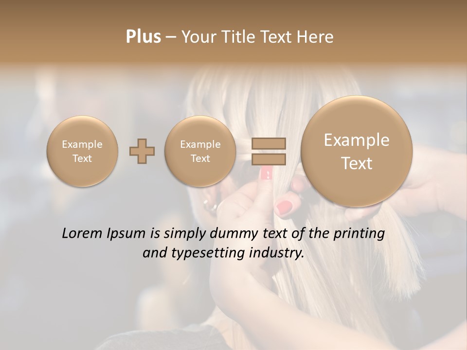 Employee Horizontal Hair PowerPoint Template