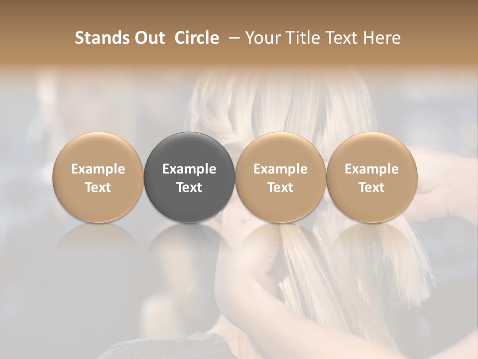 Employee Horizontal Hair PowerPoint Template